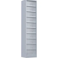 Classeur à clapets - 10 cases sans serrure sans prestation