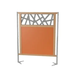 Claustra Aloe II - 126 x 160 cm - structure hêtre verni naturel
