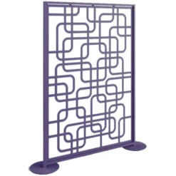 Claustra métal décor Brandt - l. 136 x h. 196 cm - structure acier thermolaqué