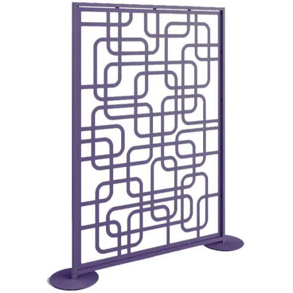 Claustra métal décor Brandt - l. 136 x h. 196 cm - structure acier thermolaqué