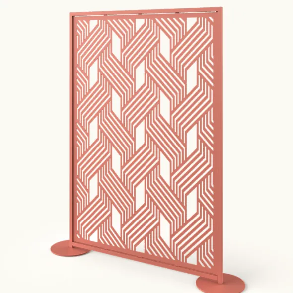 Claustra métal décor Desny - l. 136 x h. 196 cm - structure acier thermolaqué