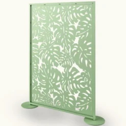 Claustra métal décor Jungle - l. 136 x h. 196 cm - structure acier thermolaqué