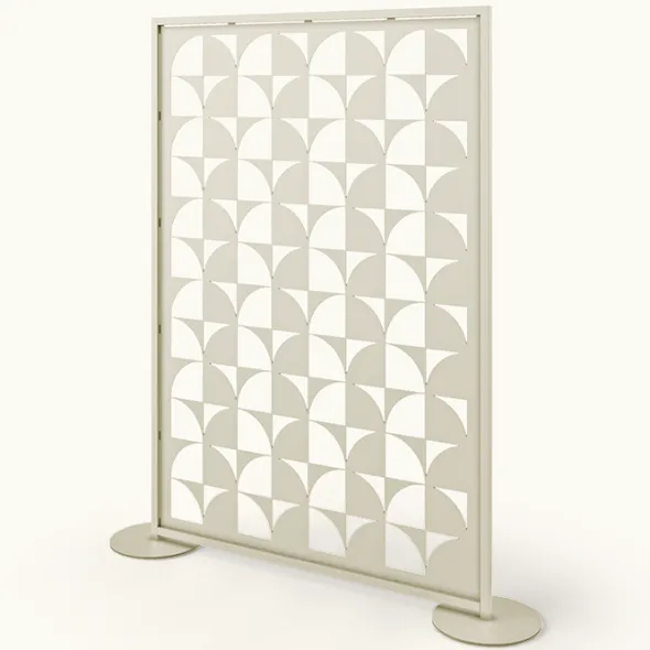 Claustra métal décor Twiggy - l. 136 x h. 196 cm - structure acier thermolaqué