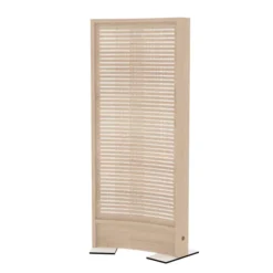 Cloison courbe EPM49B - mélaminé - électrifiée - l. 80 x h. 180 cm - avec pied