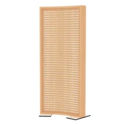 Cloison courbe EPM49B - mélaminé - l. 80 x h. 180 cm - avec pied