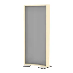 Cloison courbe EPM49B - polycarbonate opaque - l. 80 x h. 180 cm - avec pied