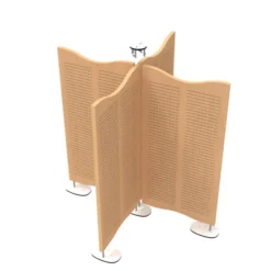 Cloison droite Acousti'call - l. 120 x h. 160 cm - avec pied - sans prestation