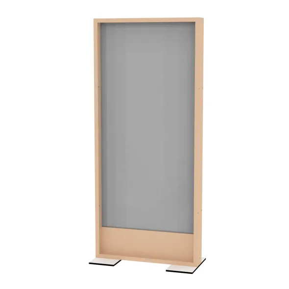 Cloison droite EPM49B - façade opaque - l. 80 x h. 180 cm - avec pied