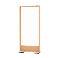 Cloison droite EPM49B - façade transparente - avec pied