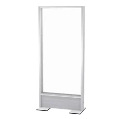 Cloison droite EPM49B - façade transparente - électrifiée - l. 80 x h. 180 cm - avec pied