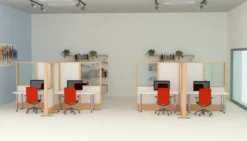 Cloison droite EPM49B - haut transparent et bas tissu - non éléctrifiée - l. 80 x h. 180 cm - avec pied
