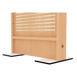 Cloison droite EPM49B - mélaminé - électrifiée - l. 80 x h. 180 cm - avec pied