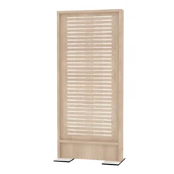 Cloison droite EPM49B - mélaminé - électrifiée - l. 80 x h. 180 cm - avec pied