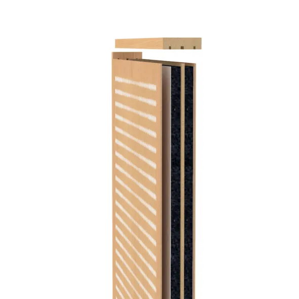 Cloison droite EPM49B - mélaminé - l. 80 x h. 180 cm - avec pied