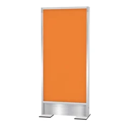 Cloison droite EPM49B - textile microperforé - électrifiée - l. 80 x h. 180 cm - avec pied