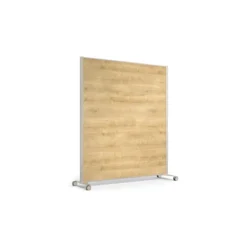 Cloison droite KP - l. 163 x h. 180 cm - mélaminé - 2 pieds sur roulettes