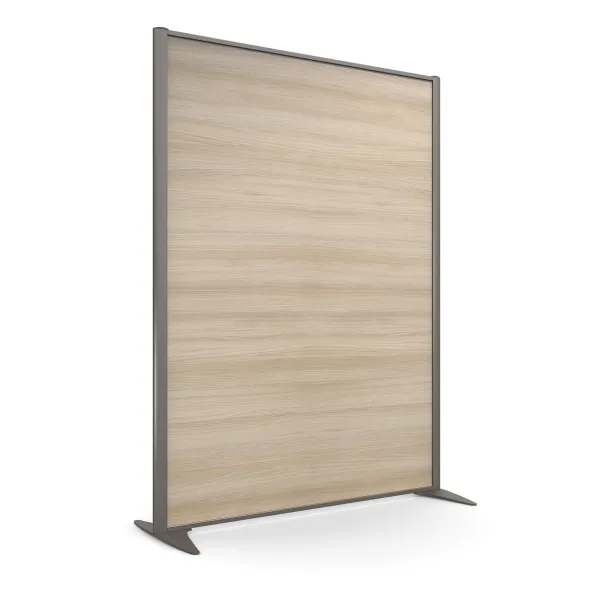 Cloison droite KP - l. 122 x h. 160 cm - mélaminé - 2 pieds stabilisateurs