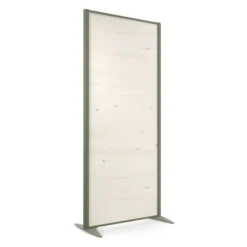 Cloison droite KP - l. 81 x h. 180 cm - mélaminé - 2 pieds stabilisateurs