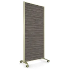 Cloison droite KP - l. 81 x h. 180 cm - mélaminé - 2 pieds sur roulettes