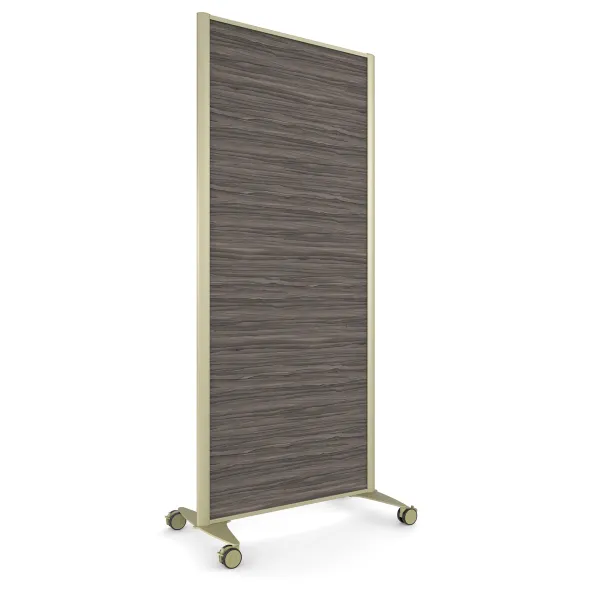Cloison droite KP - l. 81 x h. 180 cm - mélaminé - 2 pieds sur roulettes