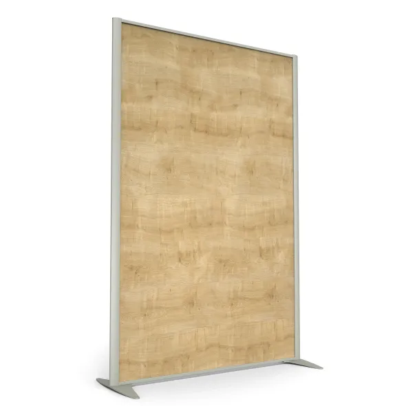 Cloison droite KP - l. 122 x h. 180 cm - mélaminé - 2 pieds stabilisateurs