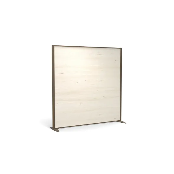 Cloison droite KP - l. 163 x h. 160 cm - mélaminé - 2 pieds stabilisateurs