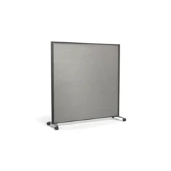 Cloison droite KP - l. 163 x h. 160 cm - mélaminé - 2 pieds sur roulettes
