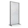 Cloison droite KP - l. 81 x h. 160 cm - polycarbonate - 2 pieds stabilisateurs