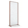 Cloison droite KP - l. 81 x h. 180 cm - polycarbonate - 2 pieds stabilisateurs