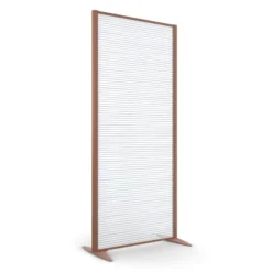 Cloison droite KP - l. 81 x h. 180 cm - polycarbonate - 2 pieds stabilisateurs