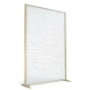 Cloison droite KP - l. 122 x h. 180 cm - polycarbonate - 2 pieds stabilisateurs