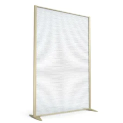 Cloison droite KP - l. 122 x h. 180 cm - polycarbonate - 2 pieds stabilisateurs