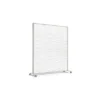 Cloison droite KP - l. 163 x h. 180 cm - polycarbonate - 2 pieds sur roulettes