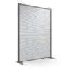 Cloison droite KP - l. 122 x h. 160 cm - polycarbonate - 2 pieds stabilisateurs