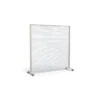 Cloison droite KP - l. 163 x h. 160 cm - polycarbonate - 2 pieds sur roulettes