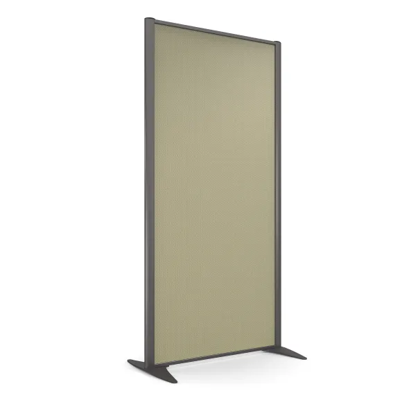 Cloison droite KP - l. 81 x h. 160 cm - tissu acoustique - 2 pieds stabilisateurs