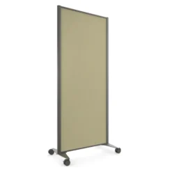 Cloison droite KP - l. 81 x h. 180 cm - tissu acoustique - 2 pieds sur roulettes
