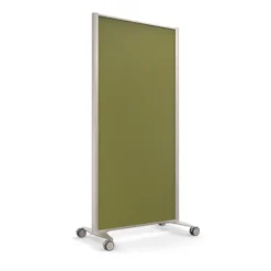 Cloison droite KP - l. 81 x h. 160 cm - tissu - 2 pieds sur roulettes