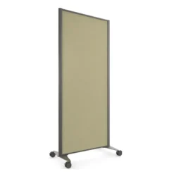 Cloison droite KP - l. 81 x h. 180 cm - tissu - 2 pieds sur roulettes