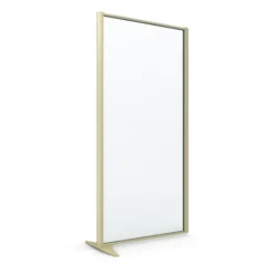Cloison droite suivante KP - l. 81 x h. 160 cm - verre transparent - 1 pied stabilisateur