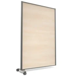 Cloison droite suivante KP - l. 122 x h. 180 cm - mélaminé - 1 pied sur roulettes
