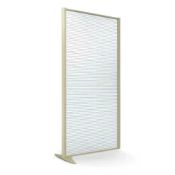 Cloison droite suivante KP - l. 81 x h. 160 cm - polycarbonate - 1 pied stabilisateur