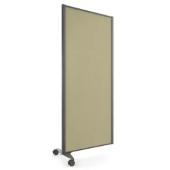 Cloison droite suivante KP - l. 81 x h. 180 cm - tissu - pied sur roulettes