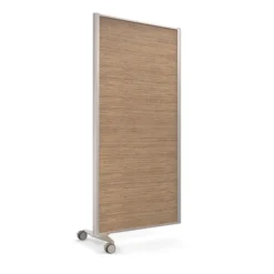 Cloison droite suivante KP - l. 81 x h. 160 cm - mélaminé - 1 pied sur roulettes