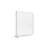Cloison droite suivante KP - l. 163 x h. 180 cm - polycarbonate - 1 pied sur roulettes