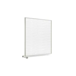 Cloison droite suivante KP - l. 163 x h. 180 cm - polycarbonate - 1 pied sur roulettes