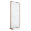 Cloison droite suivante KP - l. 81 x h. 180 cm - polycarbonate - 1 pied stabilisateur
