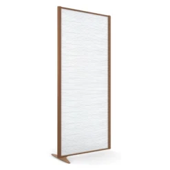 Cloison droite suivante KP - l. 81 x h. 180 cm - polycarbonate - 1 pied stabilisateur