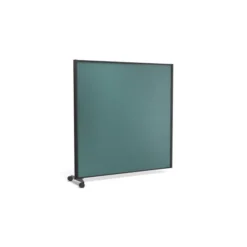 Cloison droite suivante KP - l. 163 x h. 160 cm - tissu - pied sur roulettes