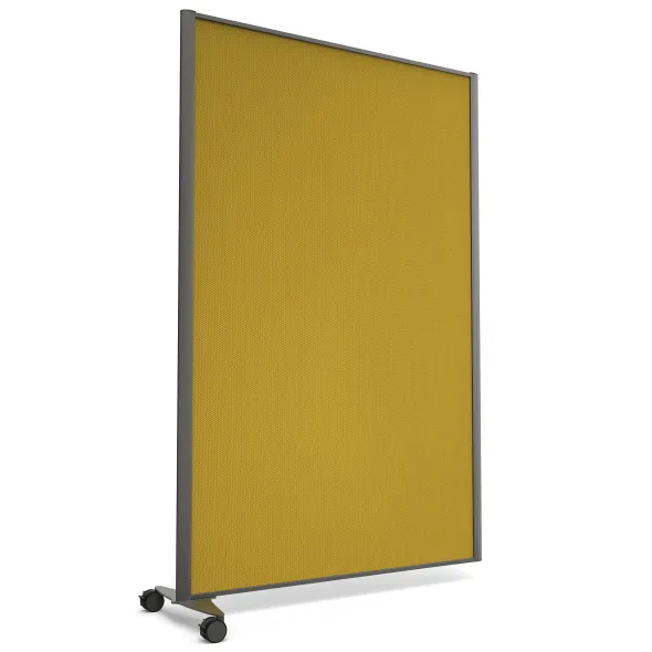 Cloison droite suivante KP - l. 122 x h. 180 cm - tissu - pied sur roulettes